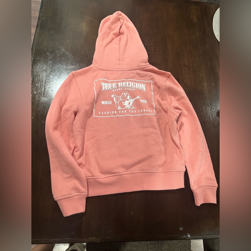 True Religion Girls Stitch Logo Zip Hoodie | New With Tags